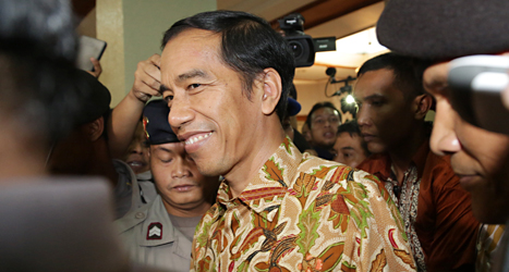 Joko Widodo vann presidentvalet i landet Indonesien. Foto: Ahmad Ibrahim/TT.